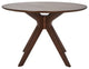 Safavieh Couture Carolee 46" Round Dining Table Walnut