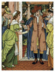 "Beauty and the Beast - Greetings" Digital Paper Print by Walter Crane, 38"x50"