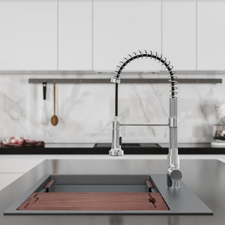 Nouvet Single Handle, Pull-Down Kitchen Faucet 18"H, Chrome