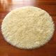 Classic Sheepskin Ivory Faux Fur Round Rug