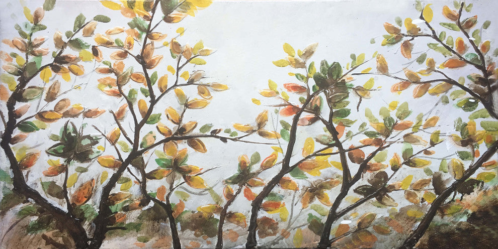 "Changing Leaves" Hand Painted Canvas Art