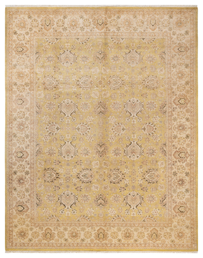 Eclectic, One-of-a-Kind Hand-Knotted Area Rug Green, 8' 2" x 10' 4"