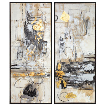Uttermost Life Scenes Abstract Art Set of 2
