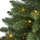 4' Northern Rocky Spruce Faux Xmas Tree W/100 Clear Lights & Bendable Branches