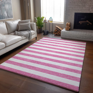 Premium Machine Washable Mayfield AMF528 Pink 9' x 12' Rug