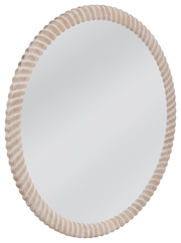 Ely Wall Mirror - Weathered White