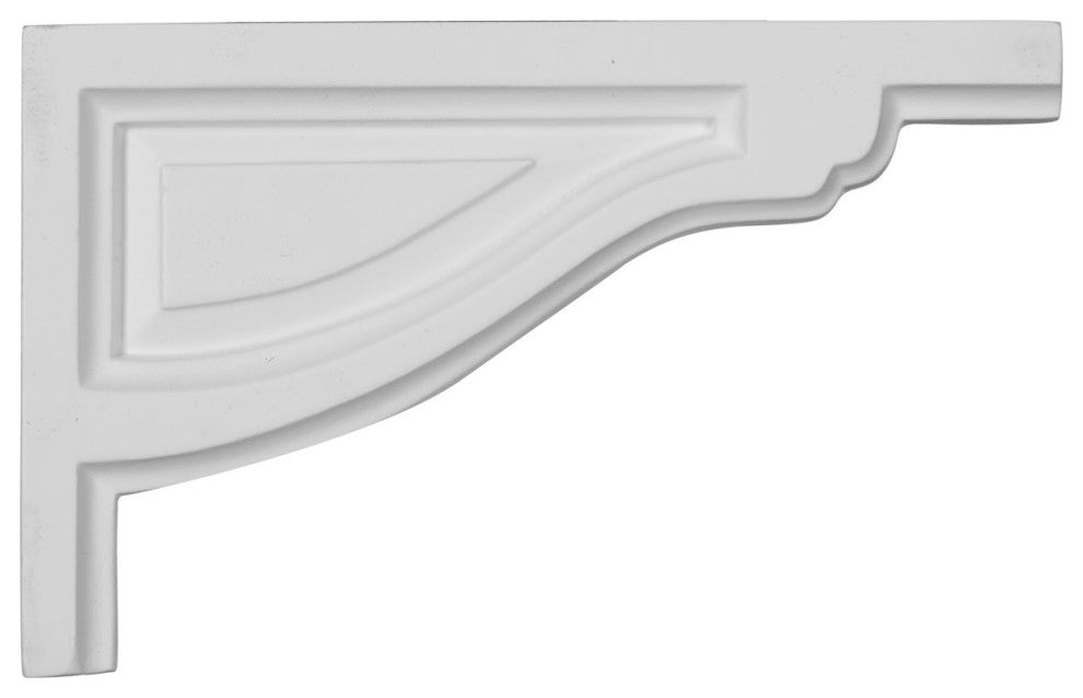 8"W x 5"H x 1/2"D Small Traditional Stair Bracket, Right