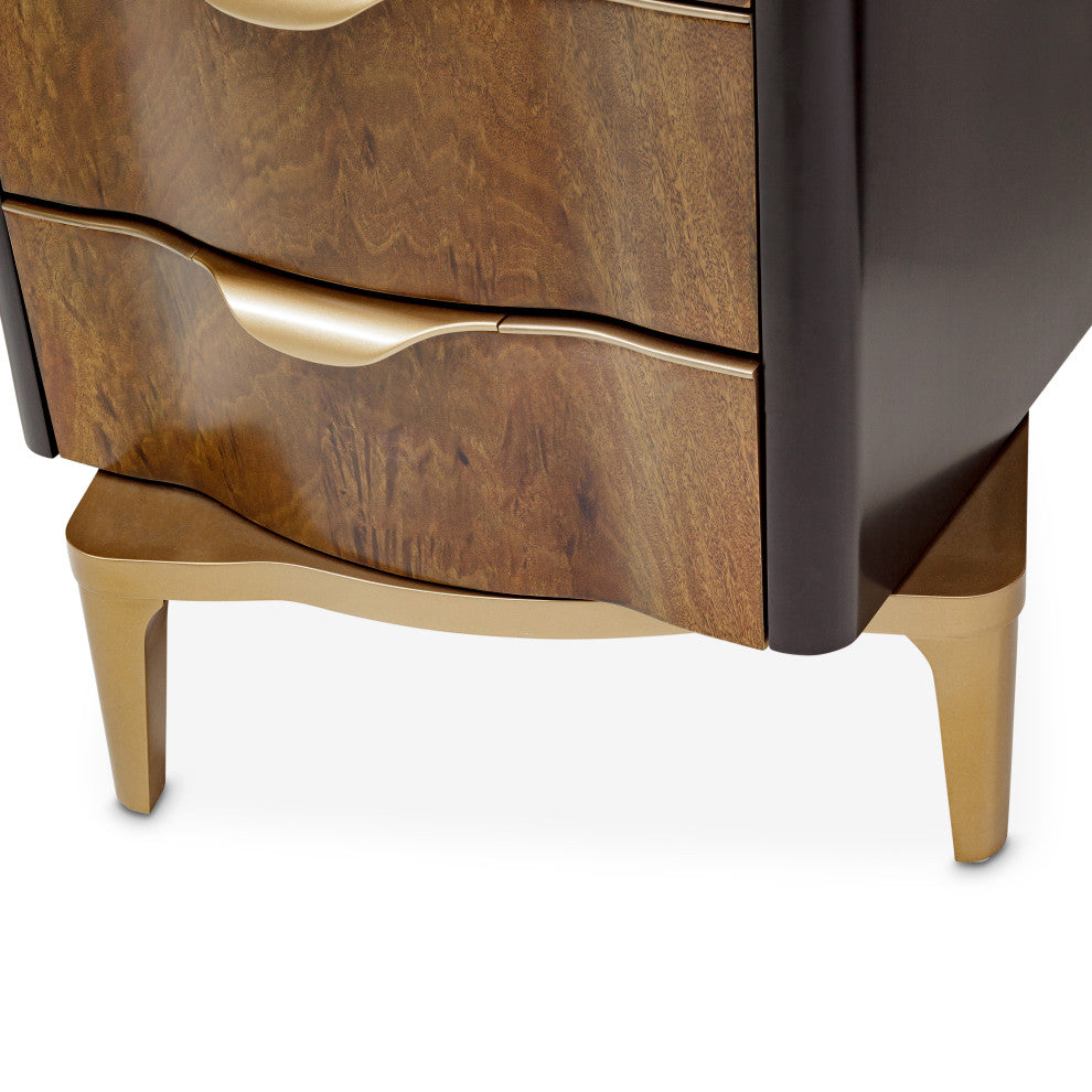 Malibu Crest Swivel Lingerie Chest - Crotch Mahogany