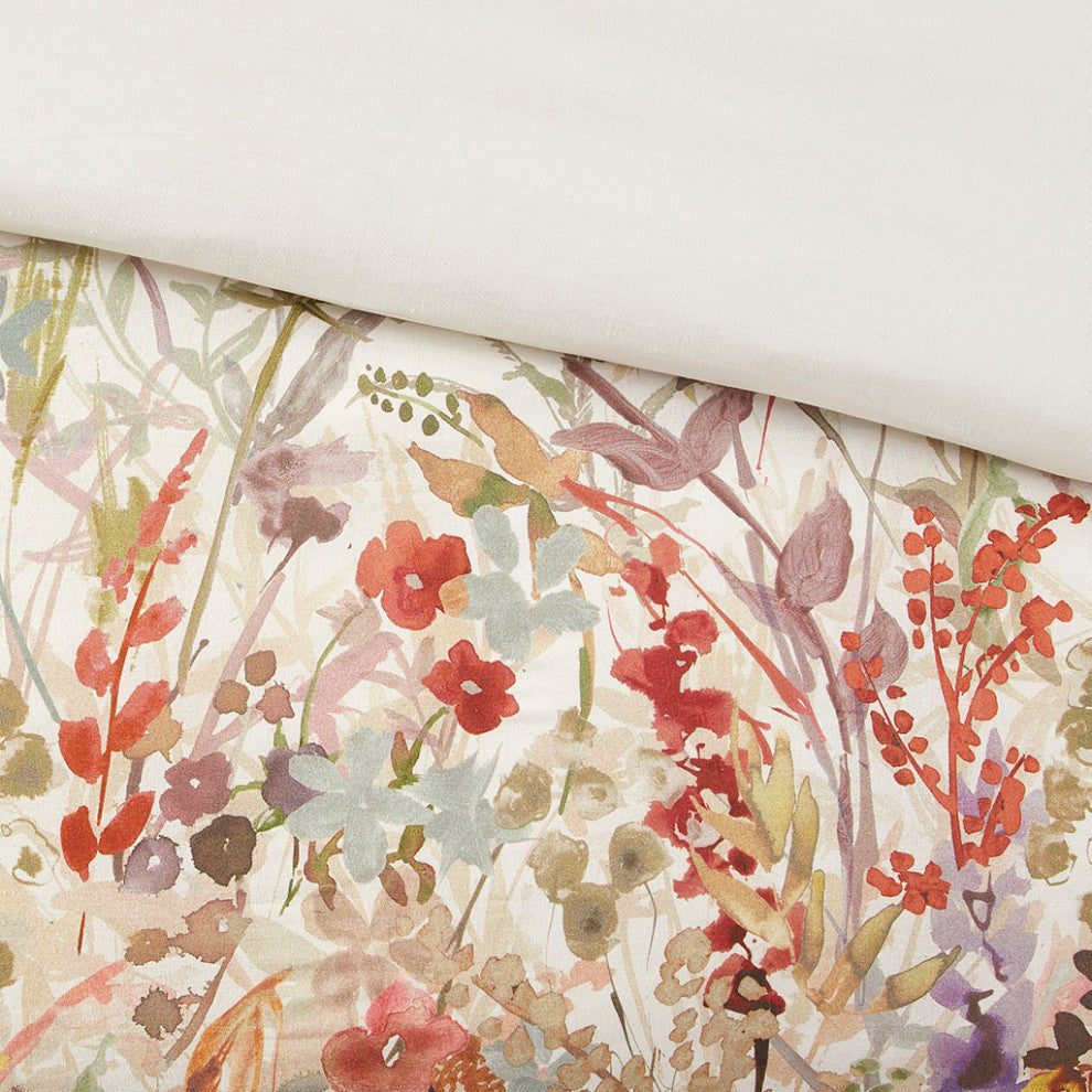 Madison Park Mariana 7 Piece Cotton Printed Comforter Set in Multi