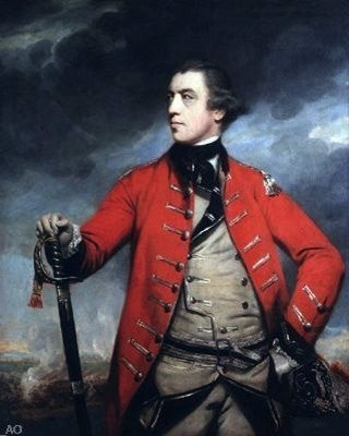 Sir Joshua Reynolds General John Burgoyne, 20"x25" Wall Decal