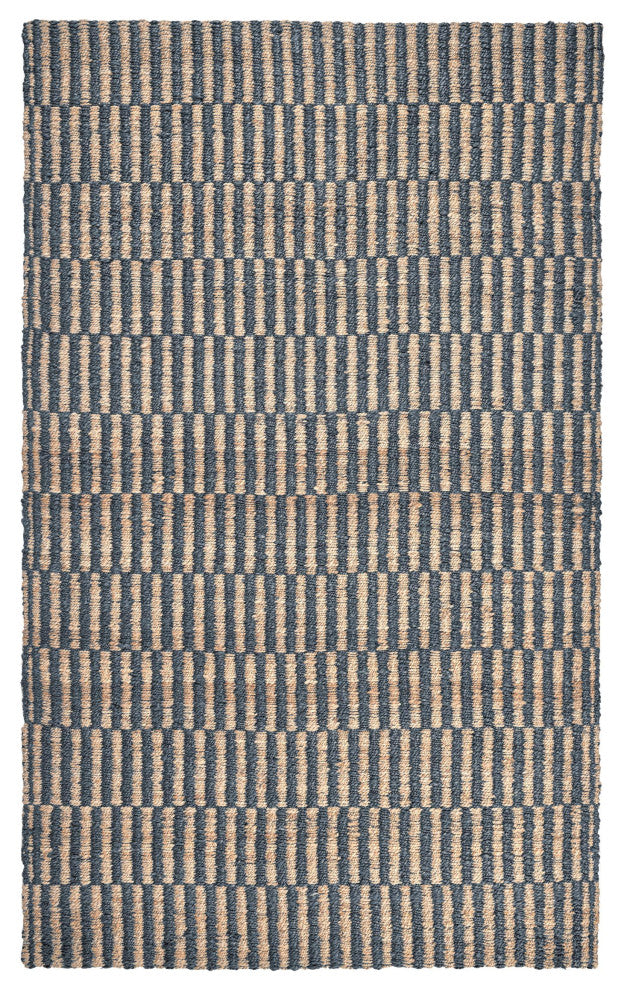 Monterey Jute Handwoven Accent Rug, Blue, 5x8