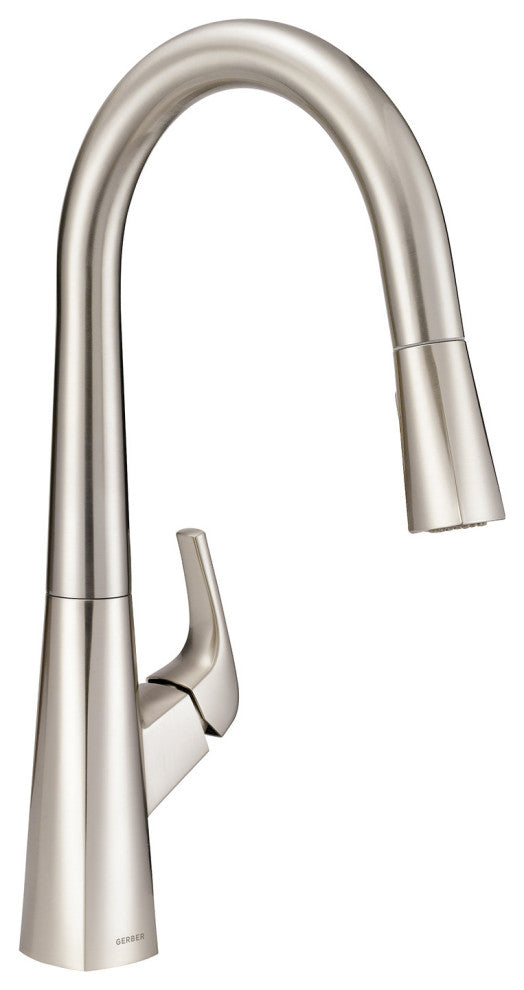 Vaughn Single Handle Pull-Down Kitchen Faucet, Stainless Steel