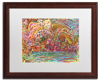 Josh Byer 'Sunrise In Osoyoos' Art, Wood Frame, White Mat, 20x16