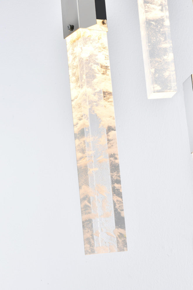 Home Living 20" Chandelier, Black