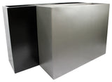 Calistoga Tall Rectangle Planter Box, Brown, 48"x12"x30"