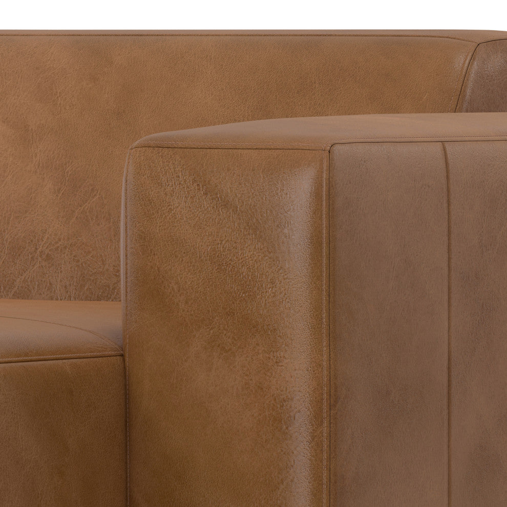 Rex Right Chaise Sofa Module in Genuine Leather