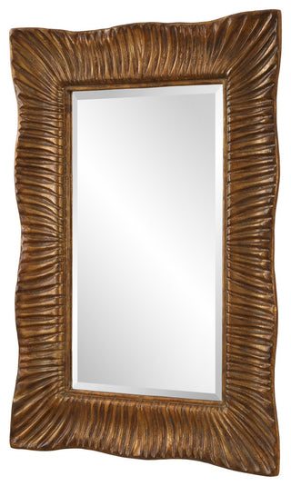 Uttermost Emerson Scalloped Antique Gold Mirror