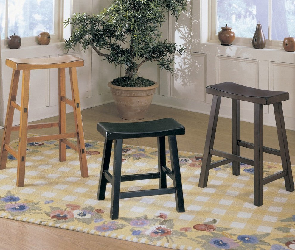 Homelegance Saddleback Stool, Cherry, 24"