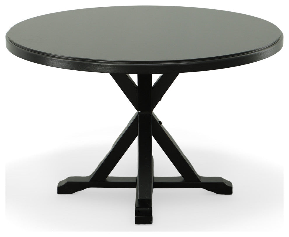 Rembrandt X Base Dining Table, Antique Black