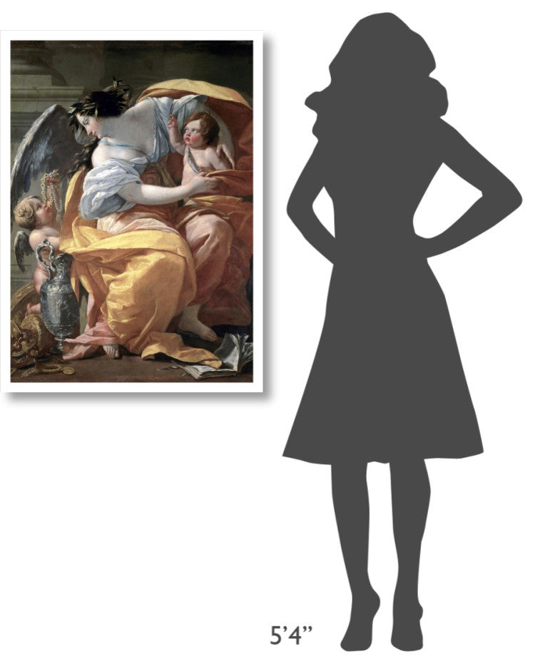 "Allegory of Wealth, late 17th C." Digital Paper Print by Simon Vouet, 28"x38"