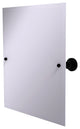 Frameless Tilt Mirror with Beveled Edge, Matte Black