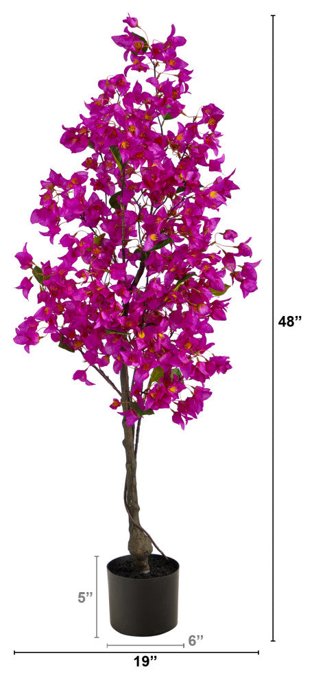 4' Bougainvillea Artificial Tree