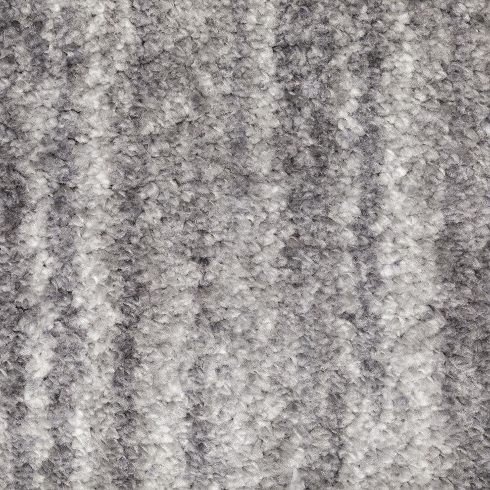 Ashton Distressed Solid Shag Area Rug, 9.10X12.10