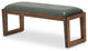 Brooklyn Walk Dining Bench, Burnt Umber