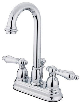 Kingston Brass 4" Centerset Bathroom Faucet, Polished Chrome