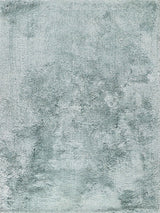 Sumo Shag Handloomed Polyester/Microfiber Light Blue Area Rug, 2'x3'