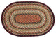 Mustard and Ivory Braided Rug, 60"x96"