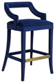 TOV Furniture Tiffany Navy Velvet Counter Stool