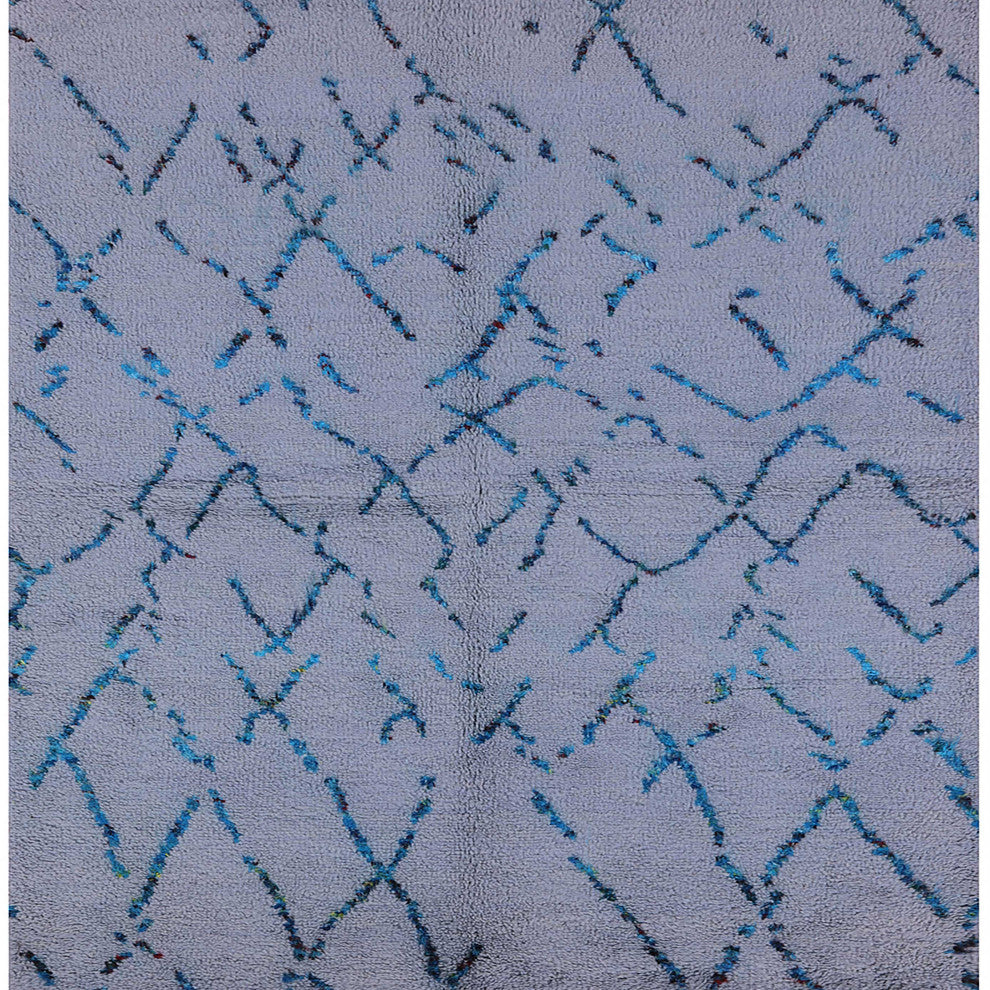 Ahgly Company Indoor Square Mid-Century Modern Area Rugs, 4' Square
