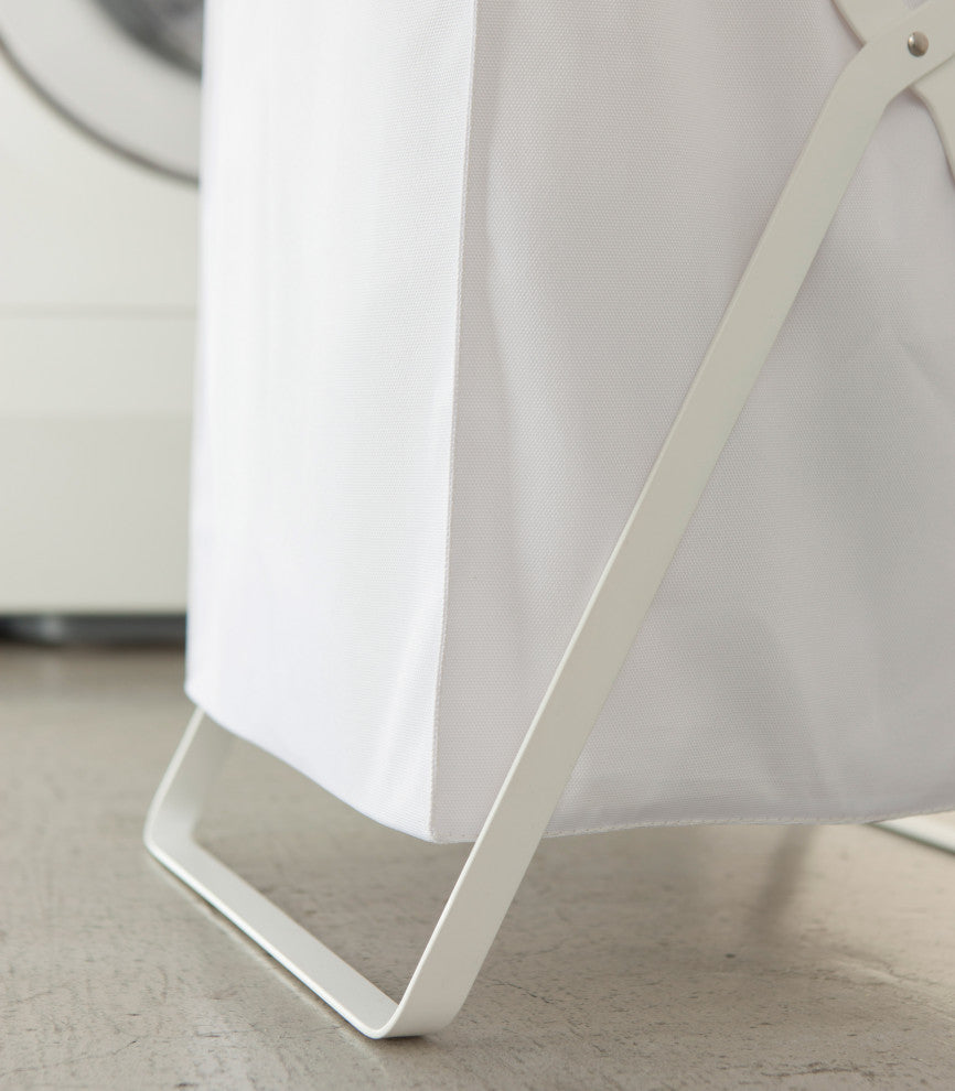 Tower Laundry Hamper, White
