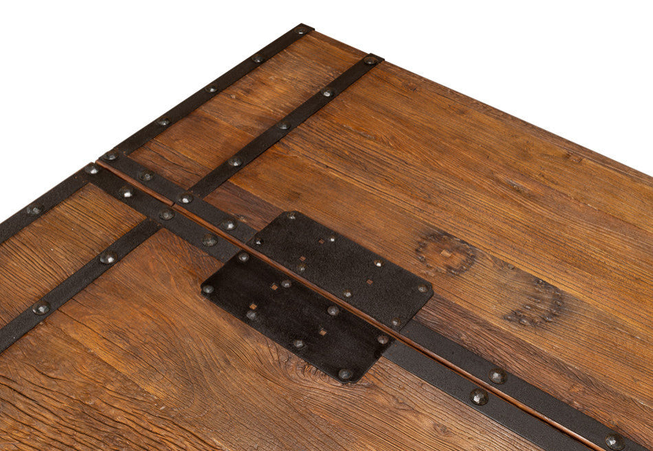 Antique Door Coffee Table Extra Large Size Reclaimed Wood