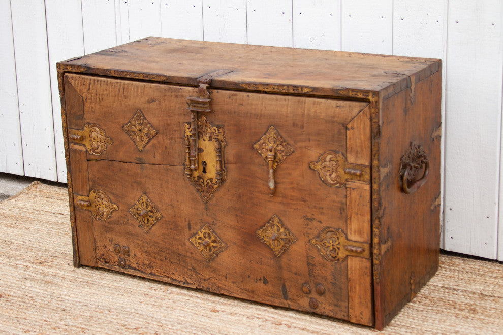 Large 18th Century Spanish BargueÃ±o Chest