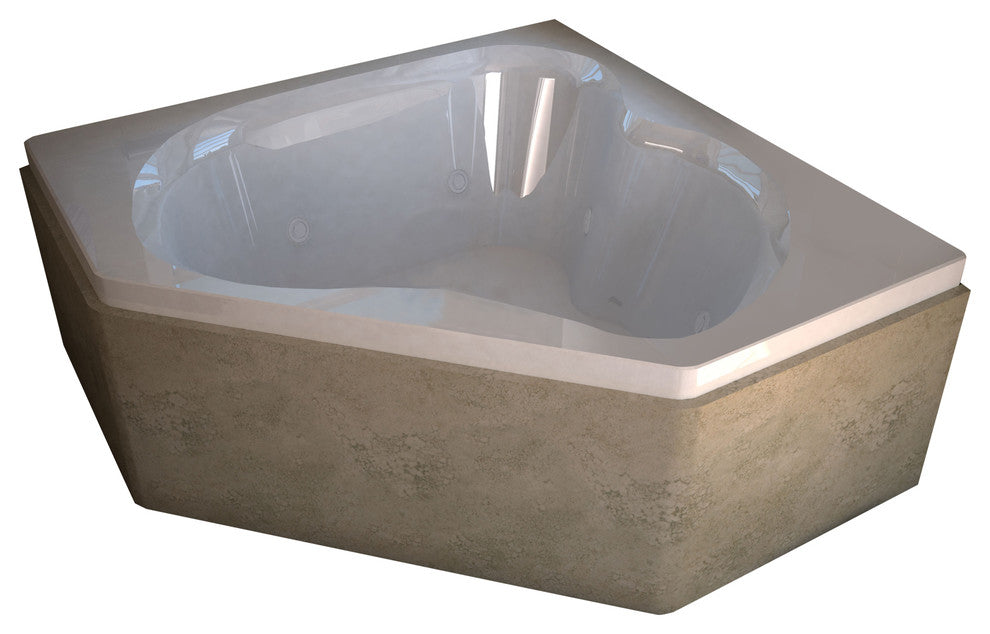 Atlantis Whirlpools Cascade 60 x 60 Corner Whirlpool Jetted Bathtub