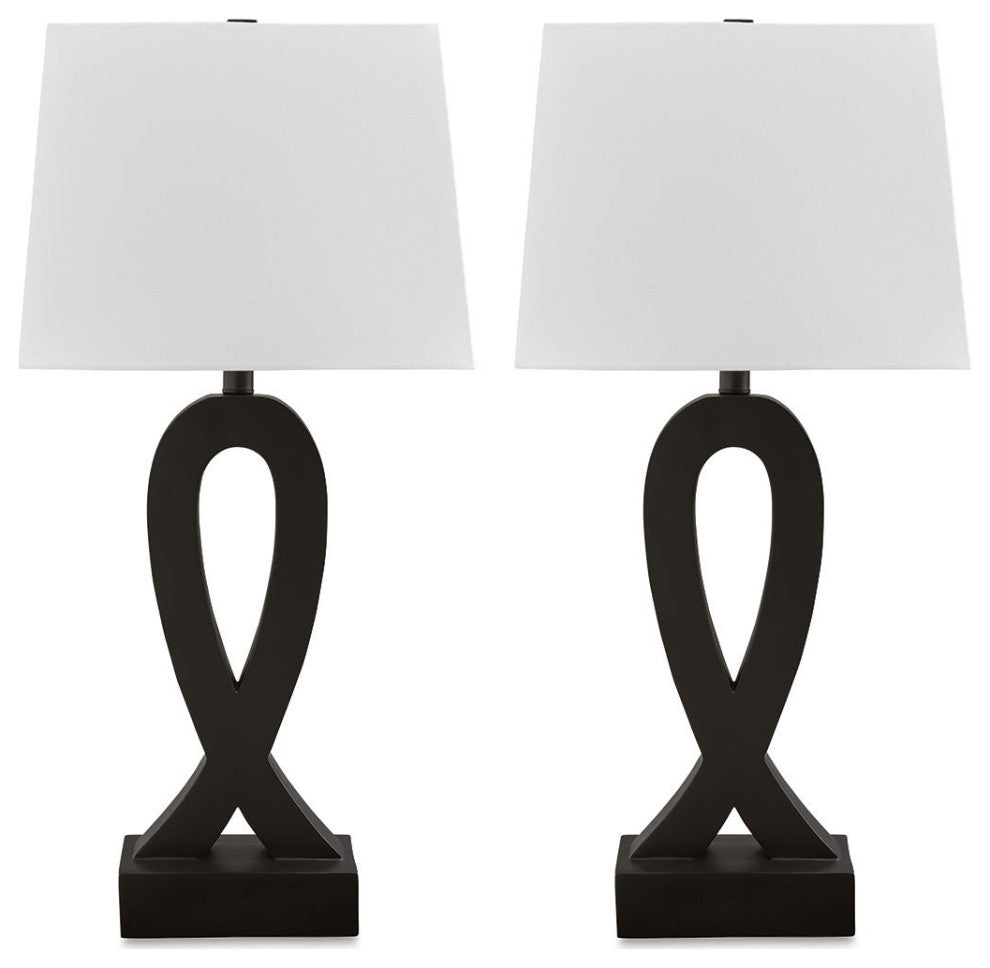 Markellton Black Table Lamp, Set of 2