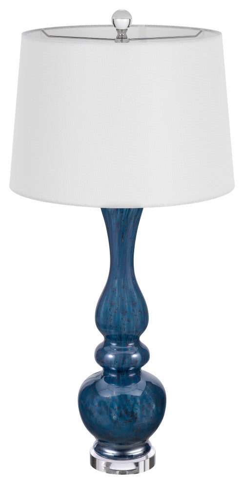 Paimio 32" Height Deep Blue Glass Table Lamp