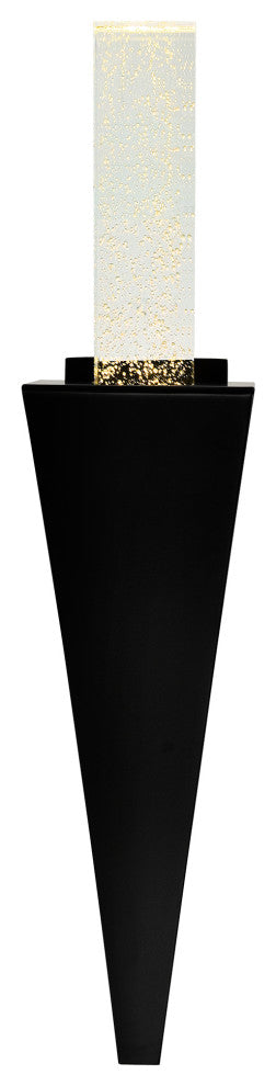 Catania Integrated LED Black Wall Light