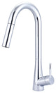 i2 Single Handle Pull-Down Kitchen Faucet, Chrome