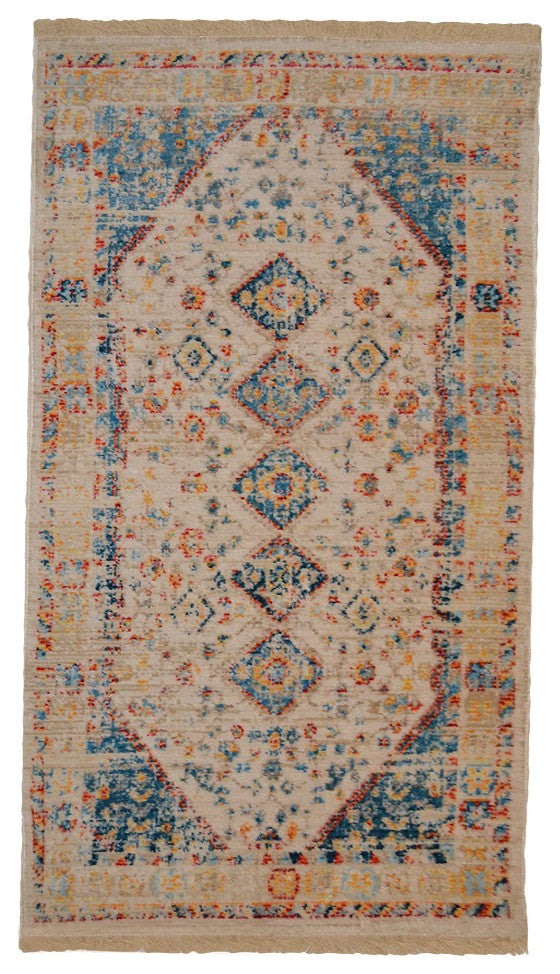 Machine Made Polyester Durable Indoor Outdoor Washable Oriental Pattern Footmat