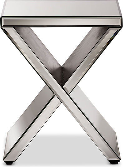 Morris Hollywood Regency Glamour Style Accent Side Table
