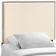 Modway Bedroom Region Twin Nailhead Upholstered Headboard, Ivory