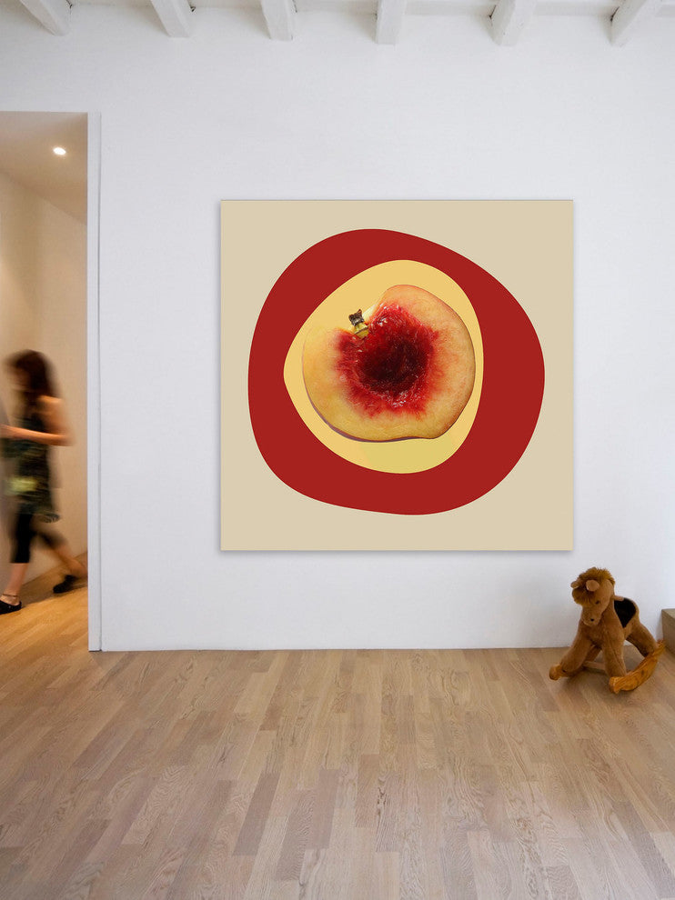 "September Peach 2" Painting Print on Canvas by Irena Orlov