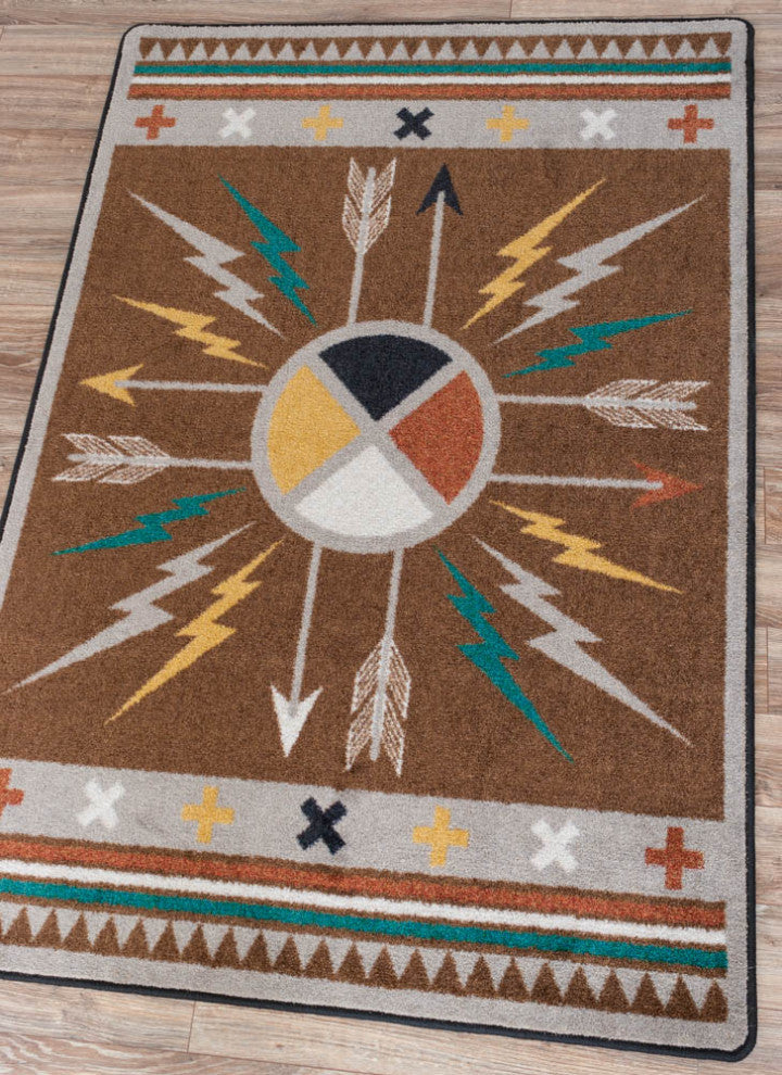 Muroc, Brown, 5'x8'