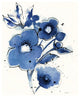 "Independent Blooms Blue III" Digital Paper Print by Shirley Novak, 22"x26"