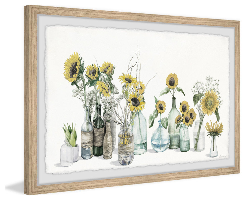 "Flowers in Spring" Framed Painting Print, 12x8