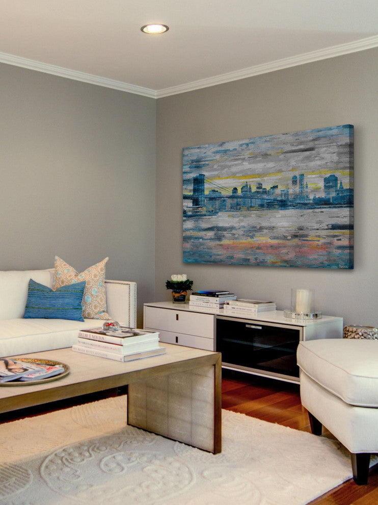 "Bridge Skyline" Print on Canvas, 24"x16"