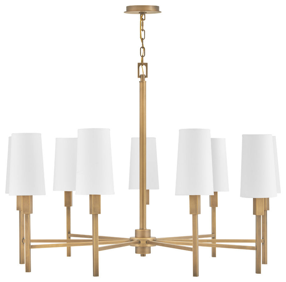 Hinkley Lighting 46456 Fenwick 9 Light 42"W Chandelier - Black